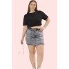 Kadın Denim Şort Etek Yüksek Bel Kısa Boy Casual Günlük Hafta Sonu Yaz Aylarının Vazgeçilmezi