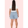 Kadın Denim Şort Etek Yüksek Bel Kısa Boy Yaz Günlük Kombinler Hafta Sonu Kaliteli Malzeme