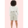Kadın Denim Şort Geniş Paça Yüksek Bel Kısa Boy Pamuklu Günlük Kombinler Dayanıklı Malzeme