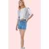 Kadın Denim Şort Kısa Boy Geniş Paça Yaz Aylarının Vazgeçilmezi Günlük Kullanım Hafta Sonu