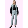 Kadın Denim Straight Jean Pantolon Yüksek Bel Boru Paça Pamuk Günlük Yaz Aylarının Vazgeçilmezi