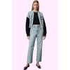 Kadın Denim Straight Jean Pantolon Yüksek Bel Boru Paça Pamuk Günlük Yaz Aylarının Vazgeçilmezi