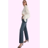 Kadın Denim Straight Jean; Yüksek Bel Boru Paça Pamuk Günlük Kullanım Yaz Aylarının Vazgeçilmezi