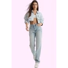 Kadın Denim Straight Jean; Yüksek Bel Boru Paça Pamuk Günlük Kullanım Yaz Aylarının Vazgeçilmezi