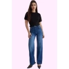 Kadın Denim Uzun Boy Pamuk Wide Leg Pantolon Günlük Stiller Hafta Sonu Yaz Aylarının Vazgeçilmezi
