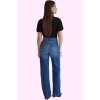 Kadın Denim Uzun Boy Pamuk Wide Leg Pantolon Günlük Stiller Hafta Sonu Yaz Aylarının Vazgeçilmezi