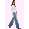 Kadın Denim Wide Leg Pantolon Pamuk Günlük Şıklık İçin Rahat Ve Modern Yaz Aylarının Vazgeçilmezi