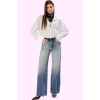 Kadın Denim Wide Leg Pantolon Pamuk Günlük Stil İçin Rahat Kesim Yaz Aylarının Vazgeçilmezi
