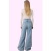 Kadın Denim Wide Leg Pantolon Pamuk Uzun Boy Rahat Kesim Günlük Yaz Aylarının Vazgeçilmezi