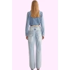 Kadın Denim Wide Leg Pantolon Yüksek Bel Pamuk Rahat Günlük Stil Yaz Aylarının Vazgeçilmezi