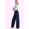 Kadın Denim Wide Leg Pantolon Yüksek Bel Uzun Boy Pamuk Casual Günlük Kullanım Özel Günler