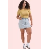 Kadın Denim Yüksek Bel Geniş Paça Şort Etek Pamuk Rahat Günlük Stil Yaz Aylarının Vazgeçilmezi