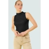 Kadın Dik Yaka Fitted Polyester Kaşkorse Bluz Özel Tasarım Premium Kalite