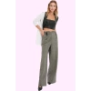 Kadın Dokuma Palazzo Pantolon Wide Leg Boru Paça Casual Günlük Kombin Yaz Aylarının Vazgeçilmezi