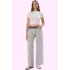 Kadın Düşük Bel Boru Paça Jean Pamuklu Günlük Stil Modern Tasarım Yaz Aylarının Vazgeçilmezi