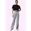 Kadın Düşük Bel Wide Leg Pantolon Liyosel Uzun Boy Casual Şıklık Yaz Aylarının Vazgeçilmezi
