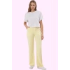 Kadın Düşük Bel Wide Leg Pantolon Liyosel Uzun Boy Casual Şıklık Yaz Aylarının Vazgeçilmezi