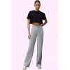 Kadın Düşük Bel Wide Leg Pantolon Liyosel Uzun Boy Casual Şıklık Yaz Aylarının Vazgeçilmezi