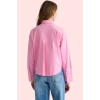 Kadın Düz Desen Basic Gömlek Uzun Kollu Terrycotton Kumaş Yaz Günlük Kullanım Modern Tasarım