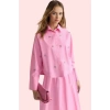 Kadın Düz Desen Basic Gömlek Uzun Kollu Terrycotton Kumaş Yaz Günlük Kullanım Modern Tasarım