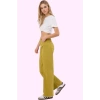 Kadın Düz Desen Wide Leg Pantolon Pamuk Rahat Günlük Stil Hafta Sonu Yaz Aylarının Vazgeçilmezi