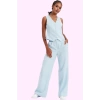 Kadın Düz Desenli Geniş Paça Pantolon Yüksek Bel Wide Leg Kesim Günlük Ve İş Modern Tasarım