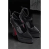 Kadın Elegant Ayakkabı Baret Detaylı Platform Ayakkabı Özel Tasarım Abiye Ayakkabı