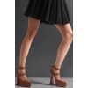 Kadın Elegant Ayakkabı Baret Detaylı Platform Ayakkabı Özel Tasarım Abiye Ayakkabı