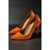 Kadın Elegant Ayakkabı İnce Topuk Stiletto Özel Tasarım Abiye Ayakkabı