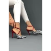 Kadın Elegant Ayakkabı İnce Topuklu Stiletto Ayakkabı Özel Tasarım Abiye Ayakkabı
