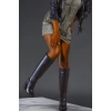 Kadın Elegant Ayakkabı Kalın Topuk Fermuarsız Çizme Özel Tasarım Abiye Ayakkabı