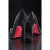 Kadın Elegant Ayakkabı Kalp Tokalı Stiletto Topuklu Ayakkabı Özel Tasarım Abiye Ayakkabı