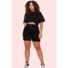 Kadın Esnek Skinny Denim Şort Düz Desen Yüksek Bel Rahat Günlük Yaz Aylarının Vazgeçilmezi