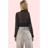 Kadın Fitted Regular Boy Tül Gömlek; Yazın Nefes Alan Şıklığı Günlük Kullanım Modern Tasarım