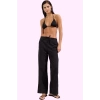 Kadın Flamlı Pamuk Dokuma Pantolon Nefes Alabilir Kumaş Beachwear Yaz Aylarının Vazgeçilmezi