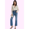 Kadın Flare Jean Denim Pamuk Casual Crop İspanyol Paça Günlük Kullanım Yaz Aylarının Vazgeçilmezi