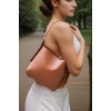 Kadın Geniş Hacimli Ayarlanabilir Askılı Omuz Çantası Şık Suni Deri Kroko Günlük Modern Stil