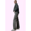 Kadın Geniş Paça Denim Pantolon Yüksek Bel Çok Animal Desenli Tüm Sezon Yaz Aylarının Vazgeçilmezi