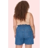 Kadın Geniş Paça Denim Şort Yüksek Bel Pamuklu Günlük Kombinler Yaz Aylarının Vazgeçilmezi