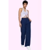 Kadın Geniş Paça Dokuma Pantolon Casual Stil Günlük Kombinler İçin Yaz Aylarının Vazgeçilmezi