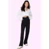 Kadın Geniş Paça Düz Desen Yazlık Pantolon Yüksek Bel Wide Leg Kesim Yaz Aylarının Vazgeçilmezi