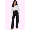Kadın Geniş Paça Düz Desen Yazlık Pantolon Yüksek Bel Wide Leg Kesim Yaz Aylarının Vazgeçilmezi