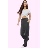 Kadın Geniş Paça Lastikli Bel Örme Pantolon Günlük Casual Hafta Sonu Yaz Aylarının Vazgeçilmezi