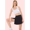 Kadın Geniş Paça Örme Spor Şort Etek Düz Desen Yaz Aylarının Vazgeçilmezi Günlük Kombinler