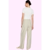 Kadın Geniş Paça Palazzo Pantolon Düz Desen Normal Bel Wide Leg Rahat Günlük Modern Tasarım