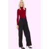 Kadın Geniş Paça Palazzo Pantolon Düz Desen Normal Bel Wide Leg Rahat Günlük Modern Tasarım