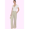 Kadın Geniş Paça Palazzo Pantolon Düz Desen Normal Bel Wide Leg Rahat Günlük Modern Tasarım