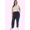 Kadın Geniş Paça Relaxed Pantolon Düz Desen Uzun Boy Yüksek Bel Yaz Aylarının Vazgeçilmezi
