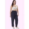 Kadın Geniş Paça Relaxed Pantolon Düz Desen Uzun Boy Yüksek Bel Yaz Aylarının Vazgeçilmezi