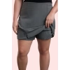 Kadın Geniş Paça Relaxed Şort Yüksek Bel Dokuma Ofis Şıklığı Günlük Kullanım Modern Tasarım